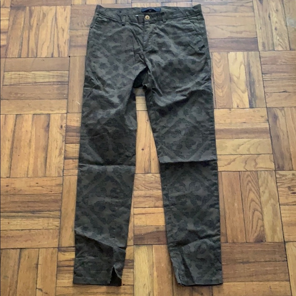 Men's paisley print Mott chinos